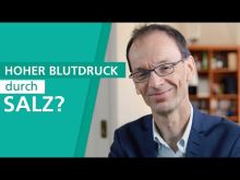 Prof. Dr. Ulrich Wenzel mit dem Text: Hoher Blutdruck durch Saltz